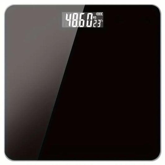 Durable Electronic Body Weight Scale - High Precision, Battery-Powered (Black)