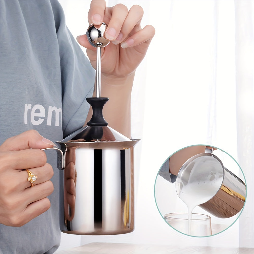 Manual Milk Stainless Steel Handheld Whisk