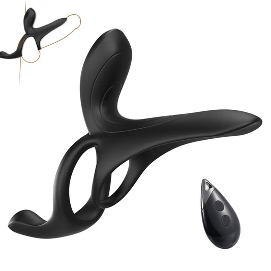 Speedy - 9 Vibration Penis Ring for Perineum, C-spot and G-spot 3 in 1 Stimulation - Vibrator product image for intimate well