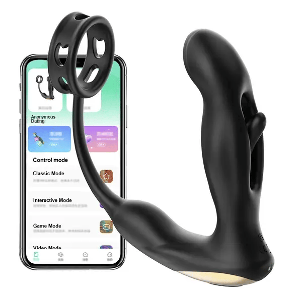 App Interactive 9 Tapping P-spot Massage BPH therapies Anal Toy - Anal Toy product image for intimate wellness and personal c