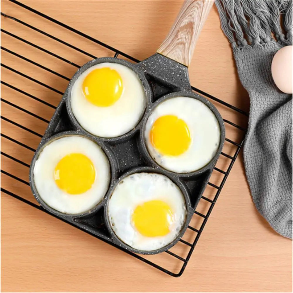Nonstick Egg Omelette Pan for Induction Cooking (4-Hole)
