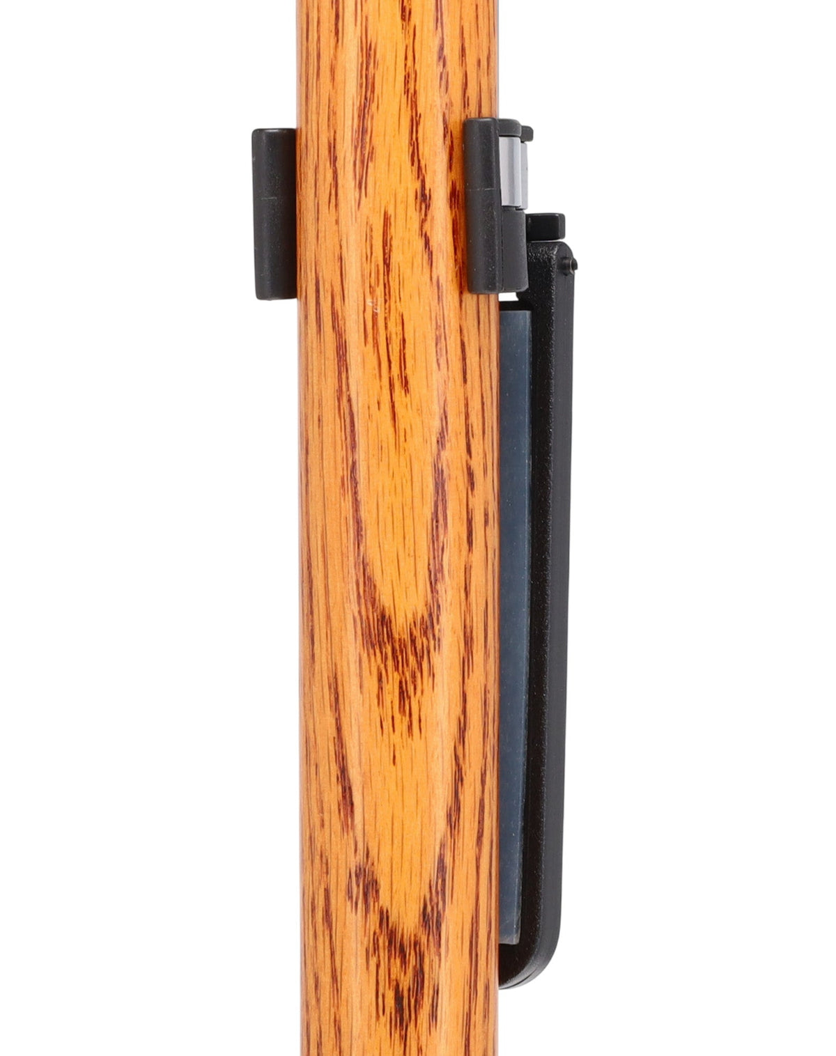 Auto Flip-Up Oak Wood Cane Holder: Easy Store-Away Design