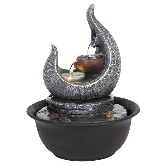 Moon Fountain USB-Powered Tabletop Waterfall Kit