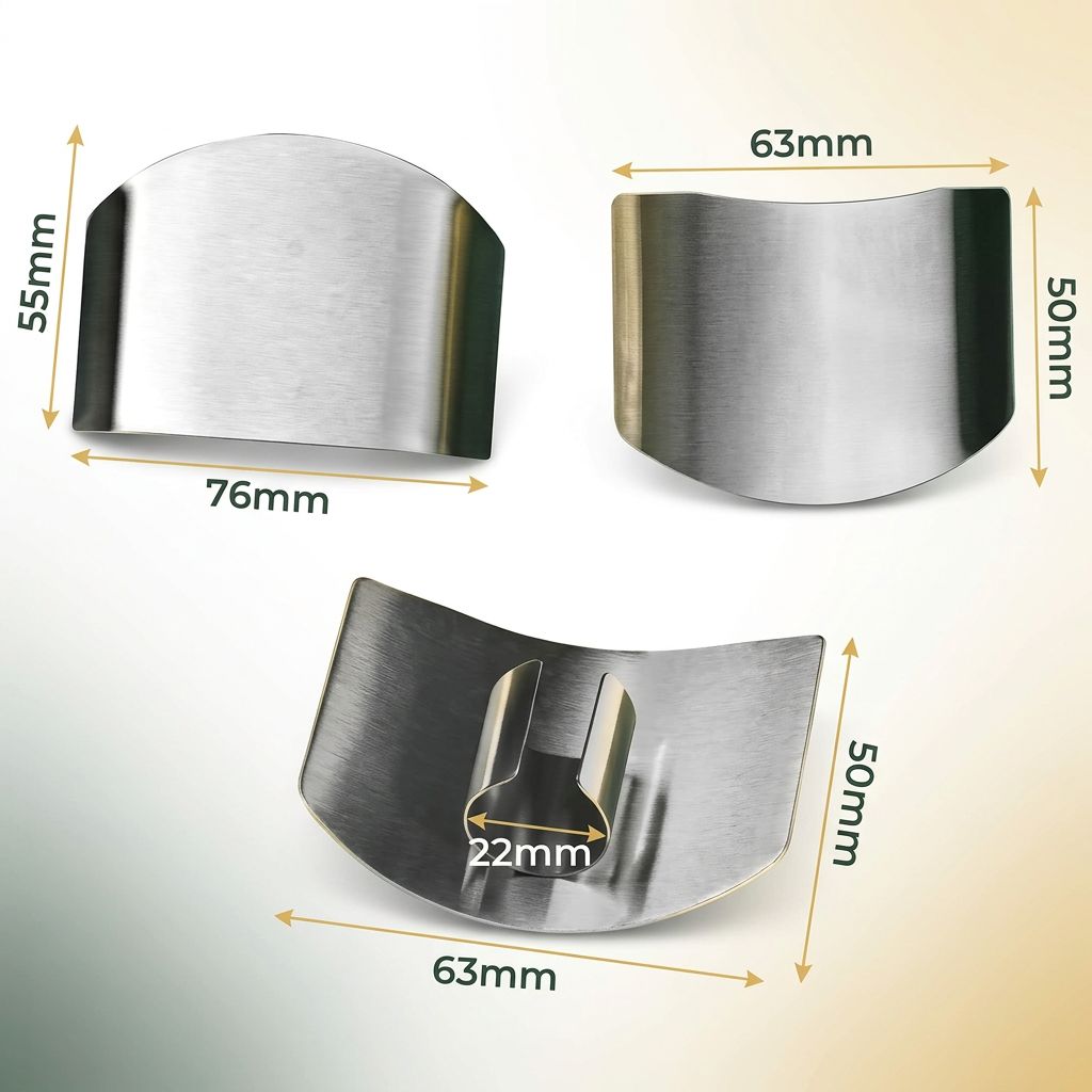 Stainless Steel Finger Guard for Safe Slicing and Chopping