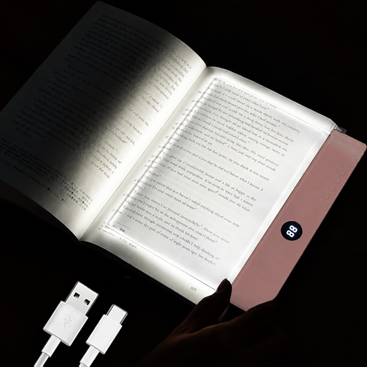 2-in-1 Rechargeable Book Reading Light with Timer and 3 Color Modes