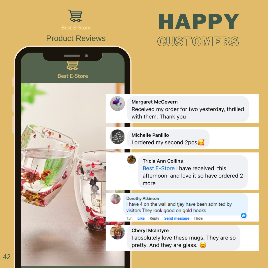 🌼 The Most Beautiful Glass Cups 🌼Handcrafted, Elegant & Gift-Worthy