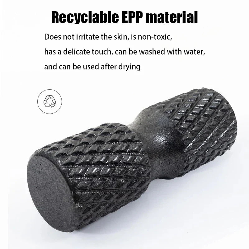 Fitness Foam Roller Yoga Block for Muscle Relief (Black)