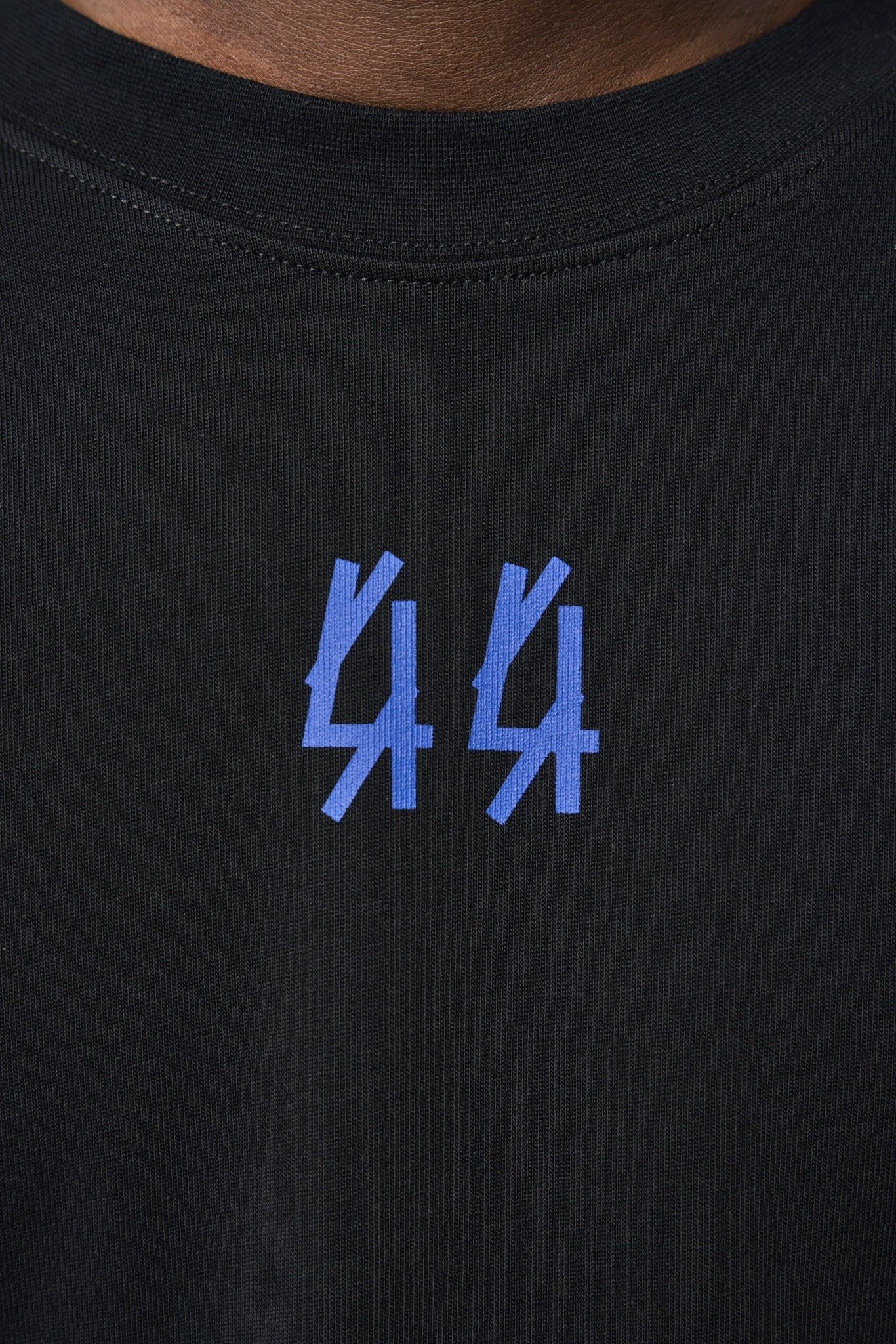 Tee Jersey Black + 44 Sapphire