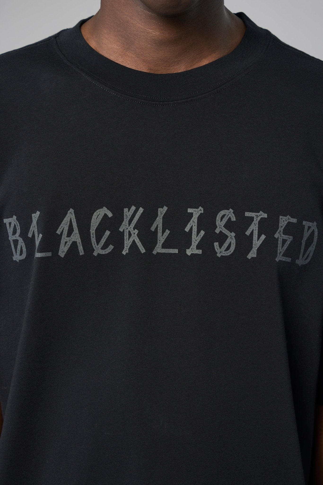 Tee Jersey Black + Blacklisted Antracite