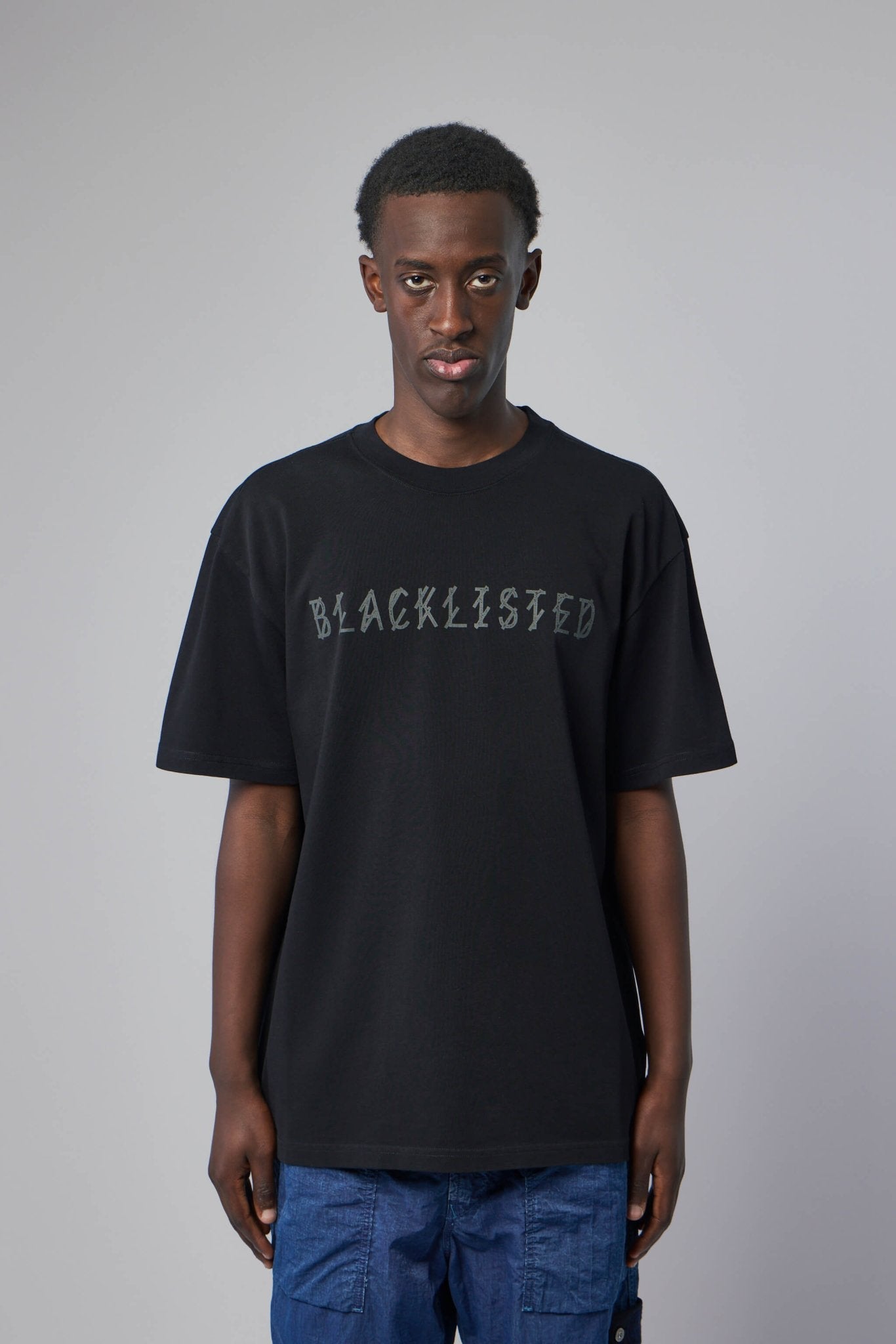 Tee Jersey Black + Blacklisted Antracite