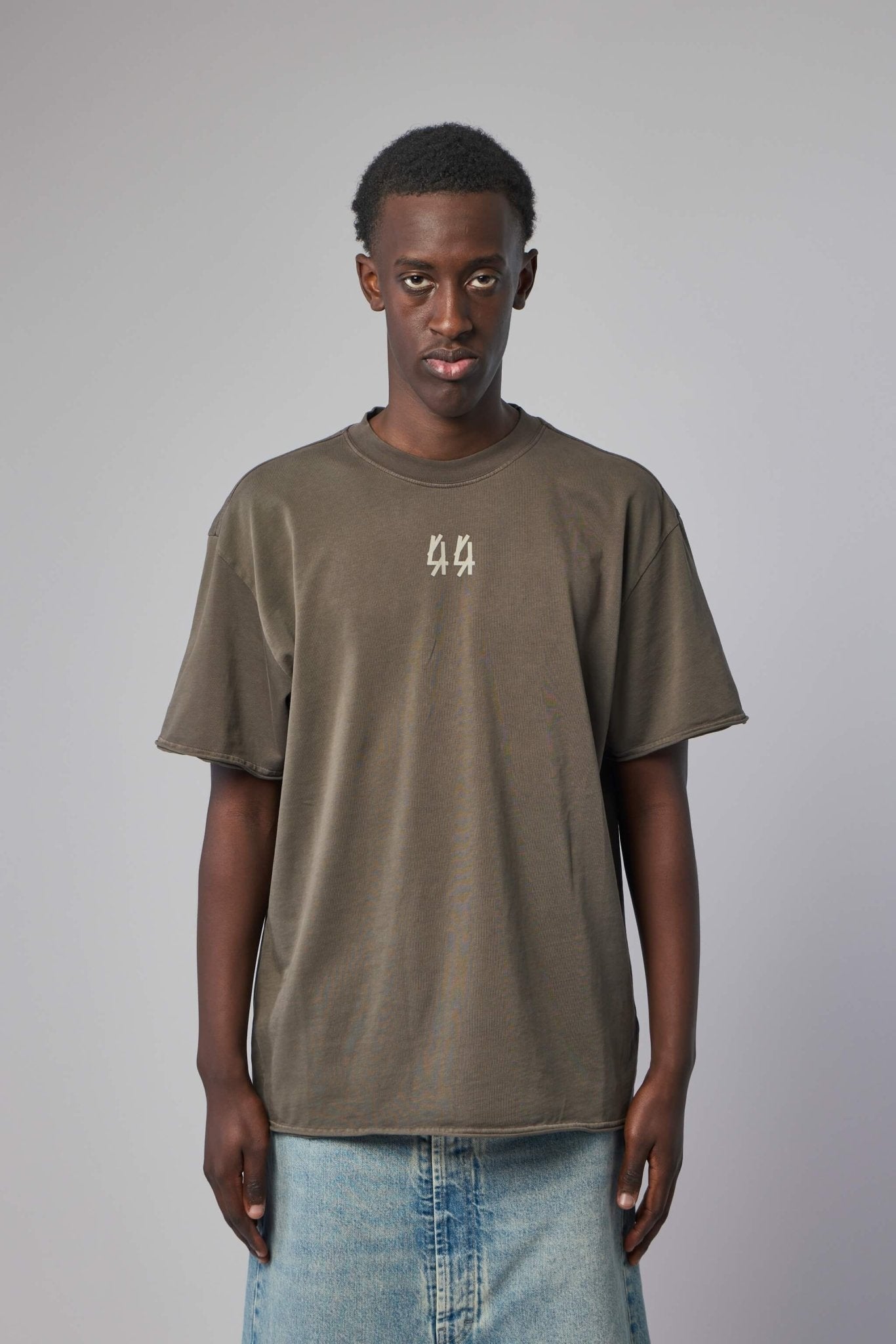 Tee Jersey Granite + 44 Stamp Dirty White