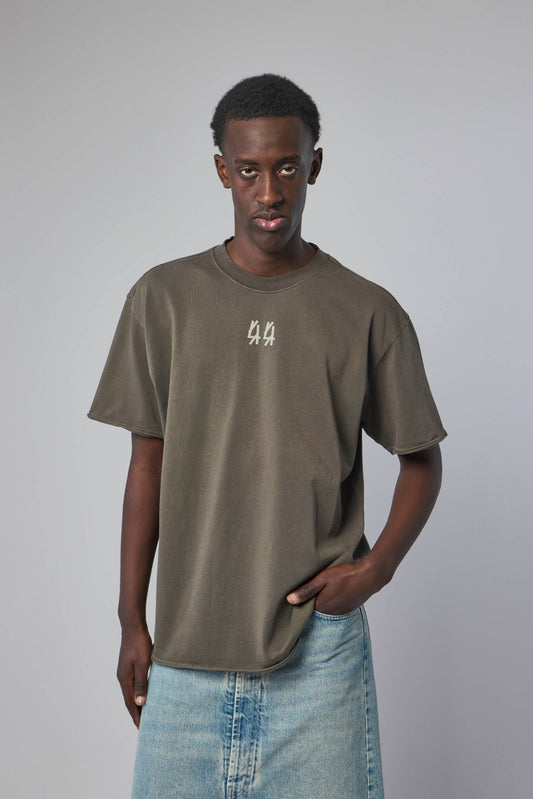 Tee Jersey Granite + 44 Stamp Dirty White