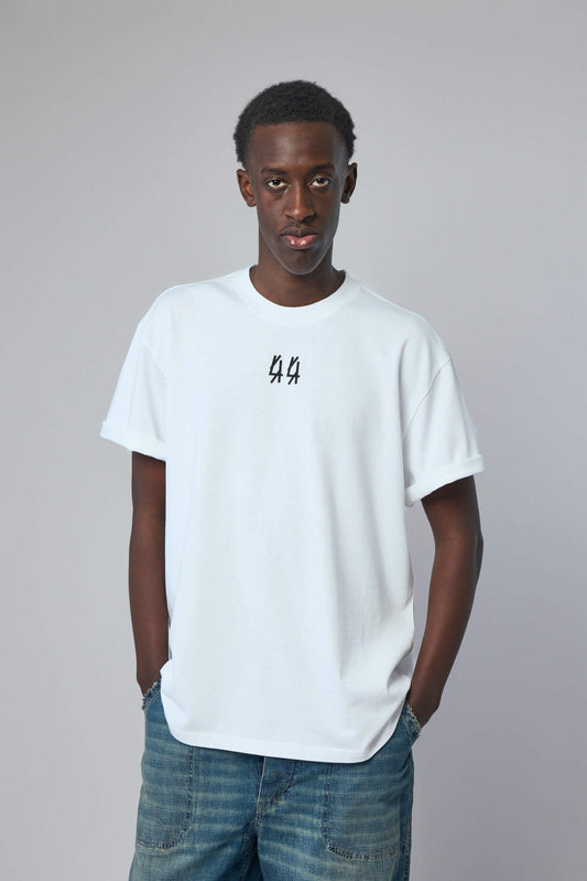 Tee Jersey Optical White + 44 Black