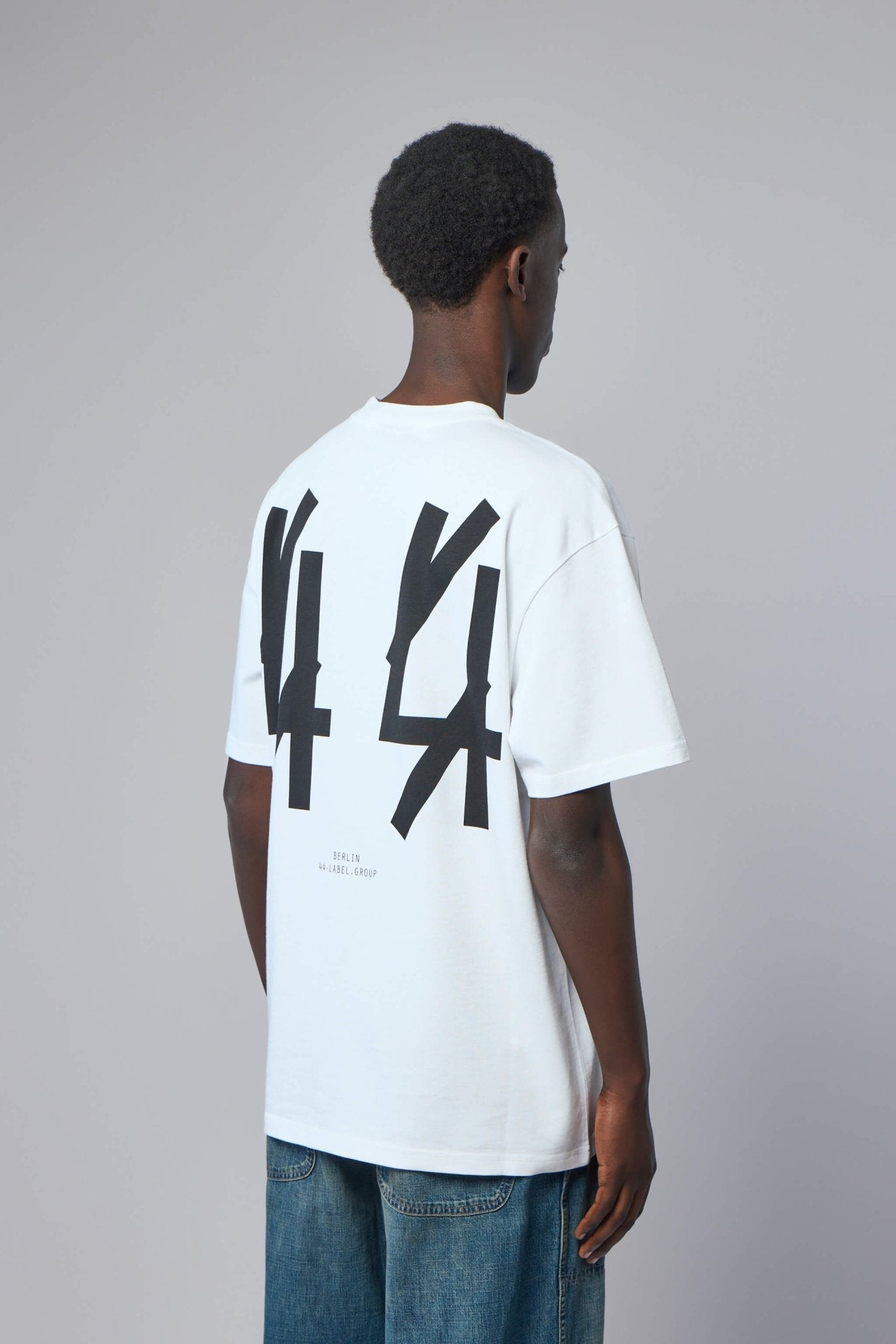 Tee Jersey Optical White + 44 Black