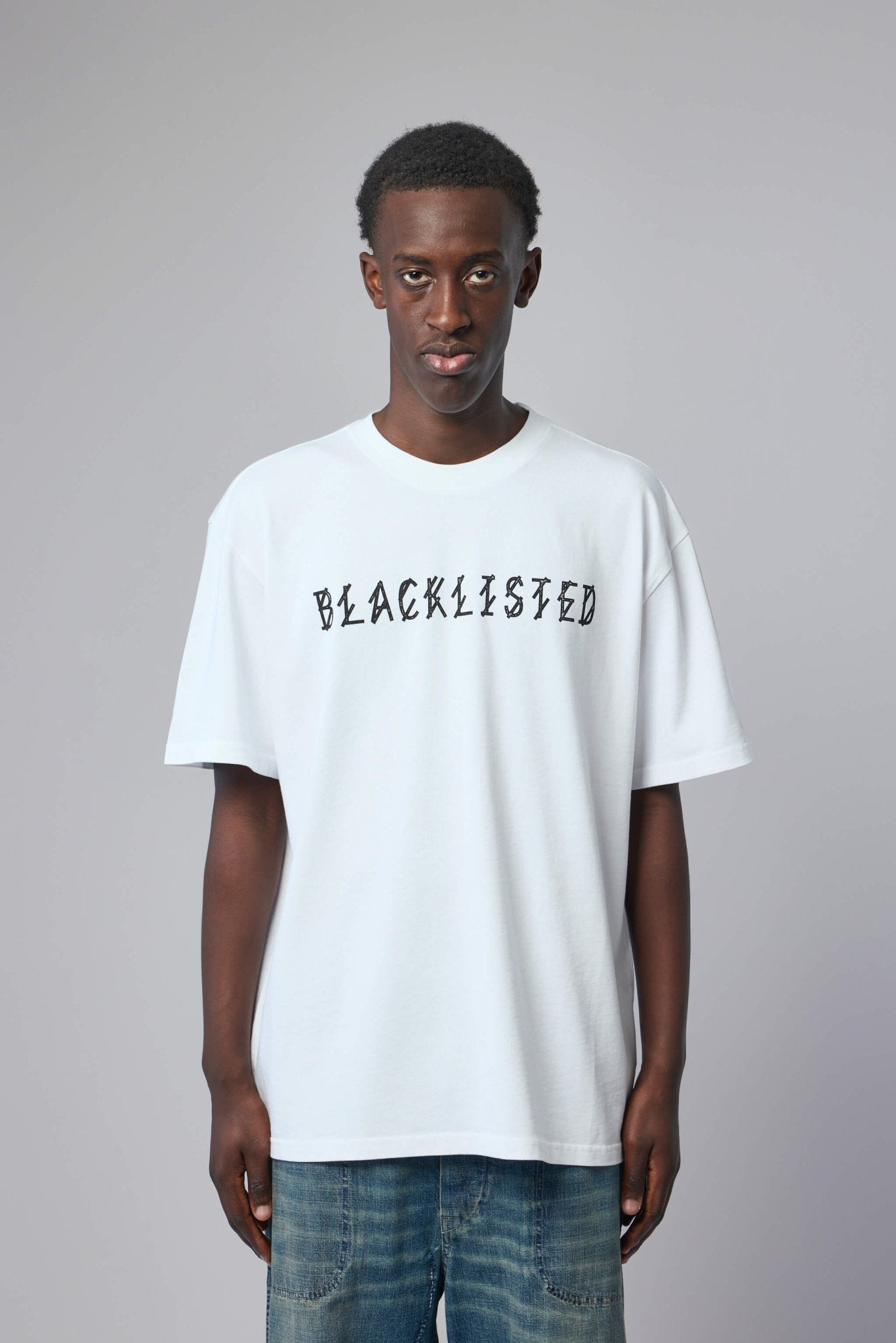 Tee Jersey Optical White + Blacklisted Black