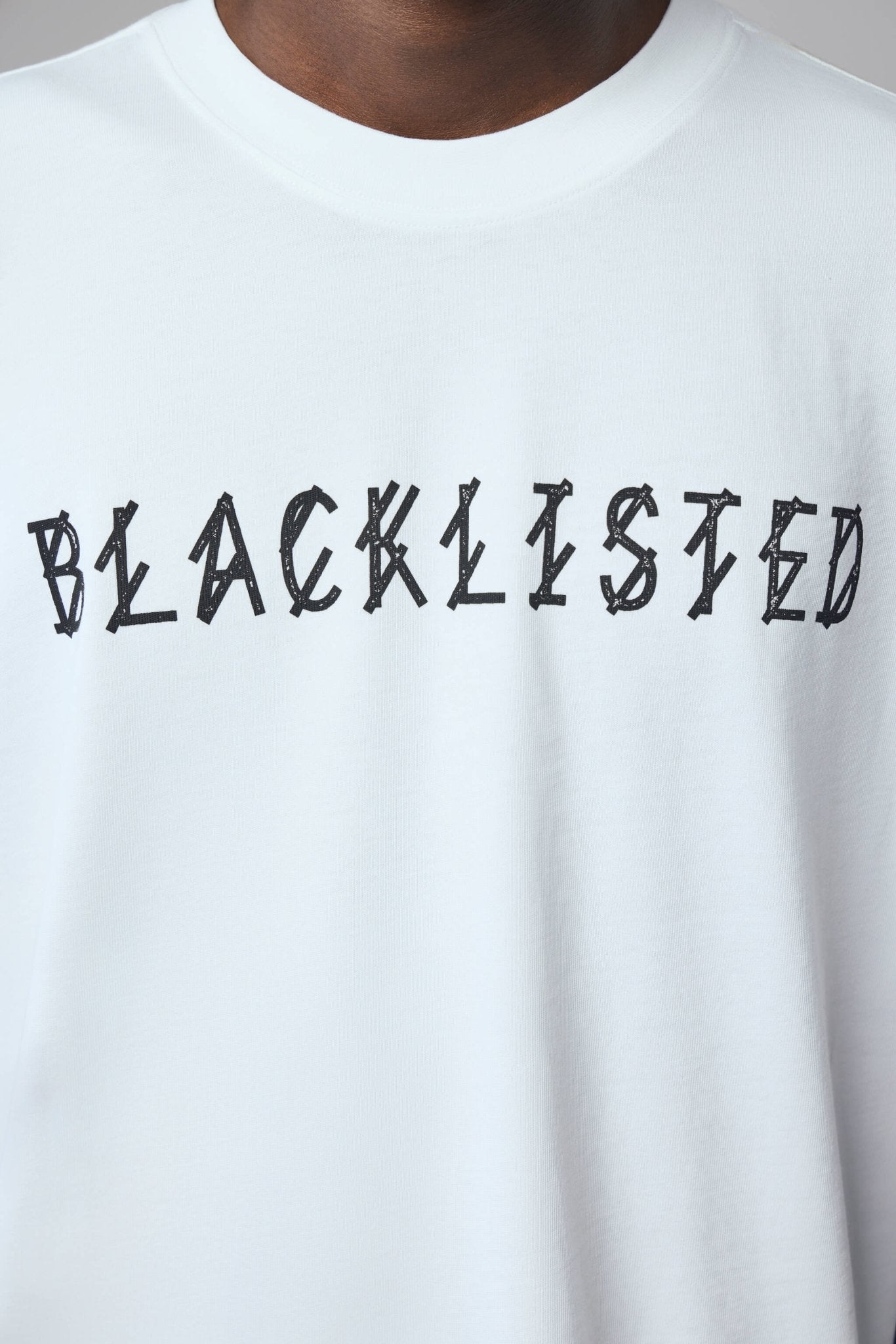 Tee Jersey Optical White + Blacklisted Black