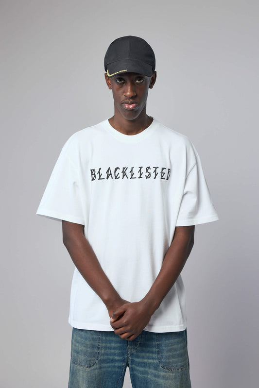 Tee Jersey Optical White + Blacklisted Black