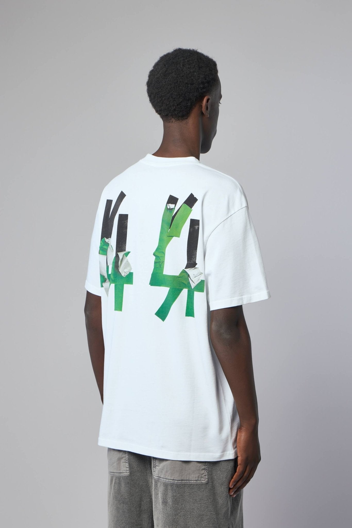 Tee Jersey Optical White + Tape Gaffa Green