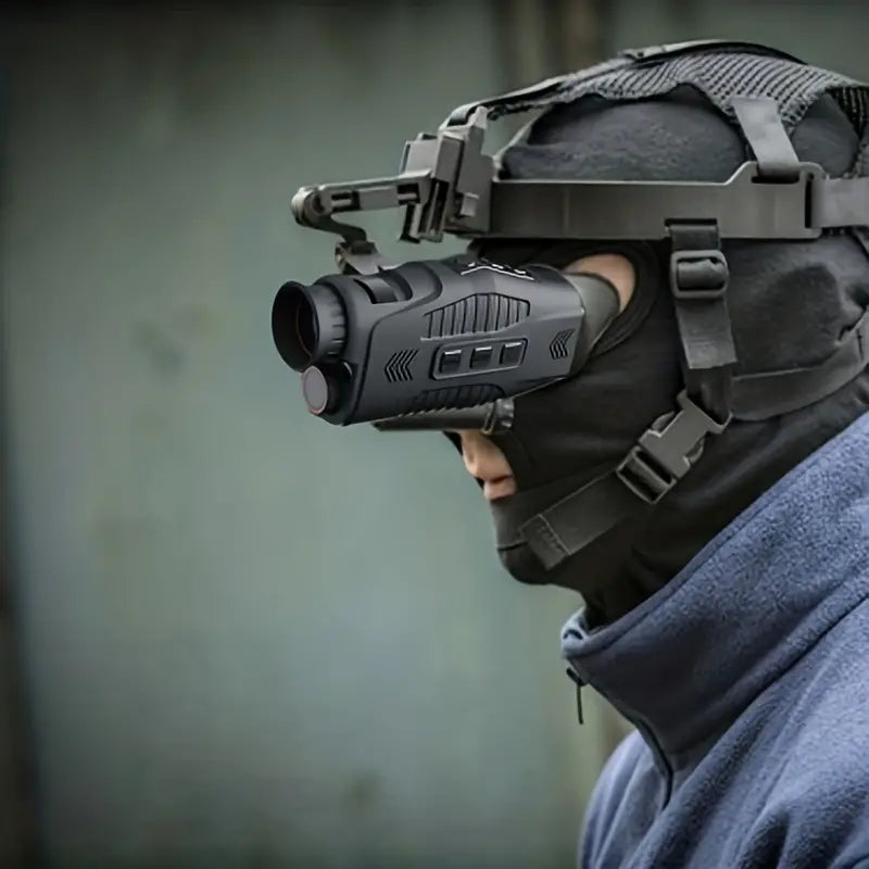 ABS R11 Night Vision Monocular - All Black Vision, 5x Digital Zoom, 984ft Range, 1080P Video, USB Charging