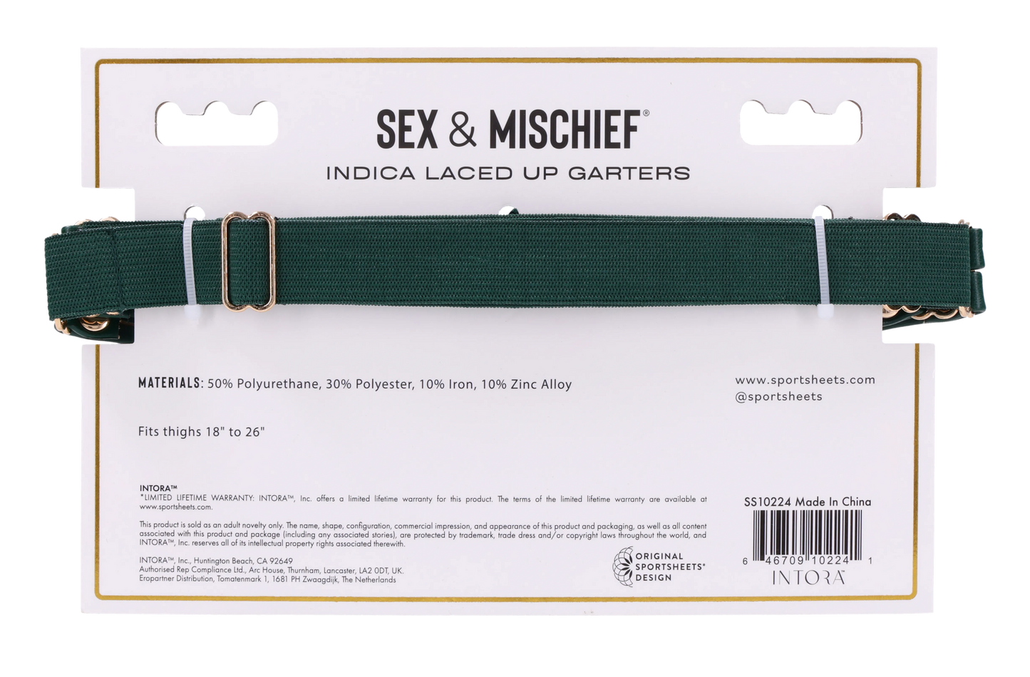 Indica Laced Up Garters