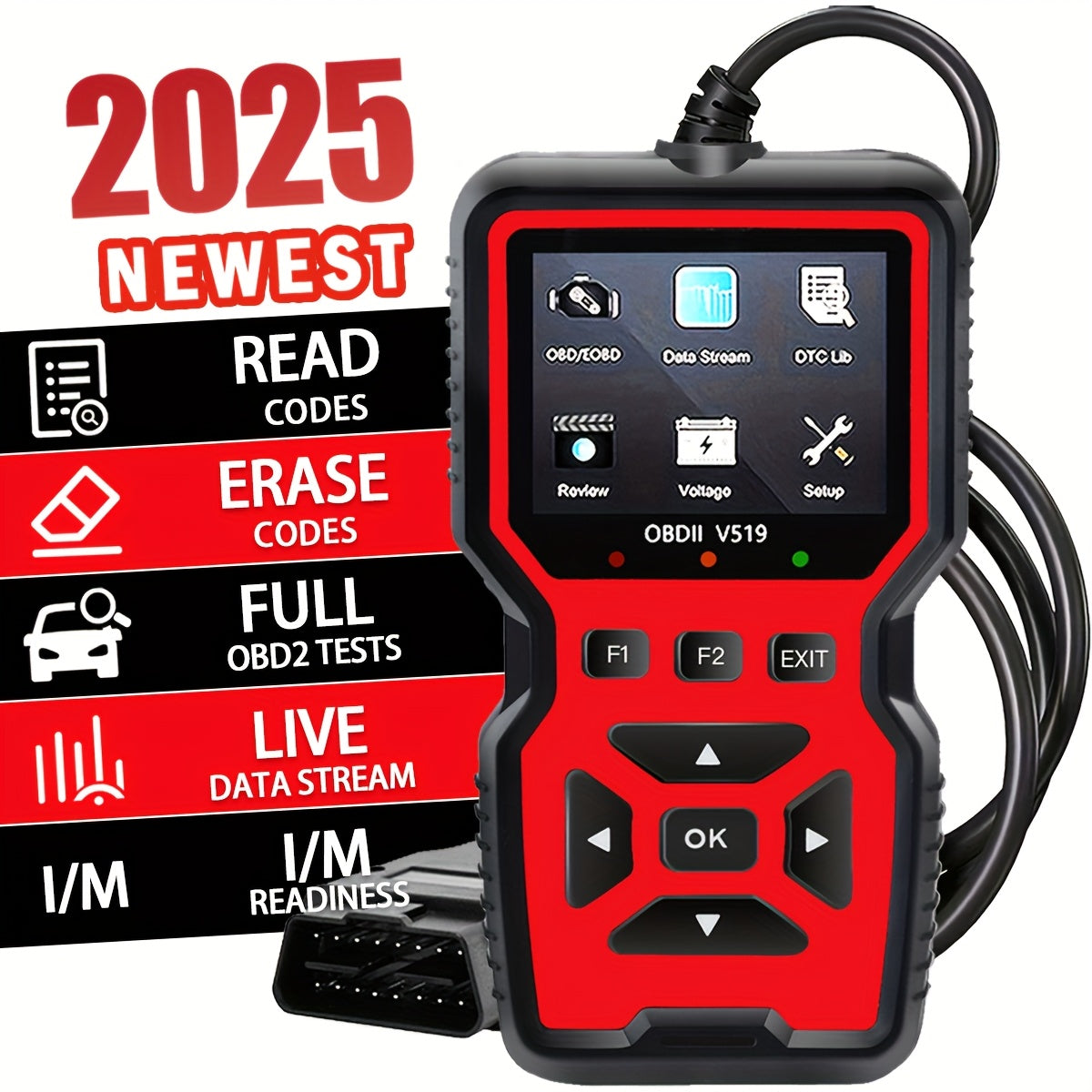 Car Diagnostic Scanner Tool V519 OBD2 USB