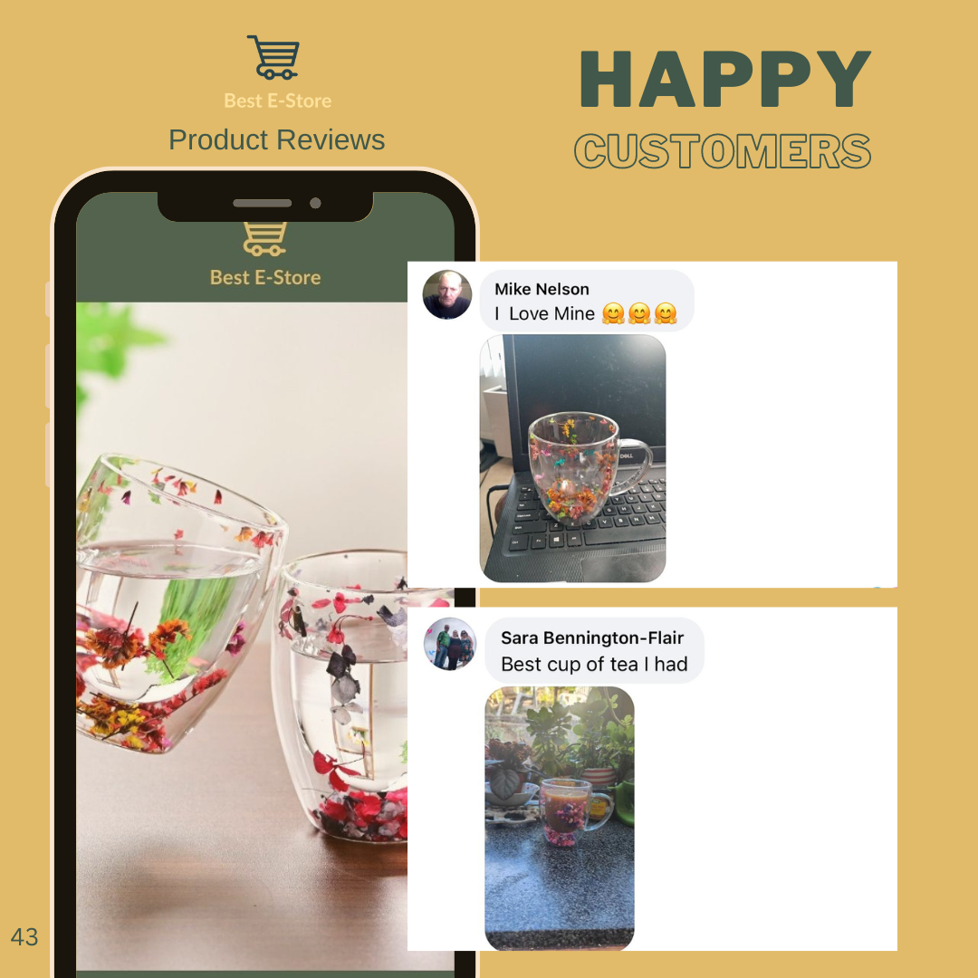 🌼 The Most Beautiful Glass Cups 🌼Handcrafted, Elegant & Gift-Worthy