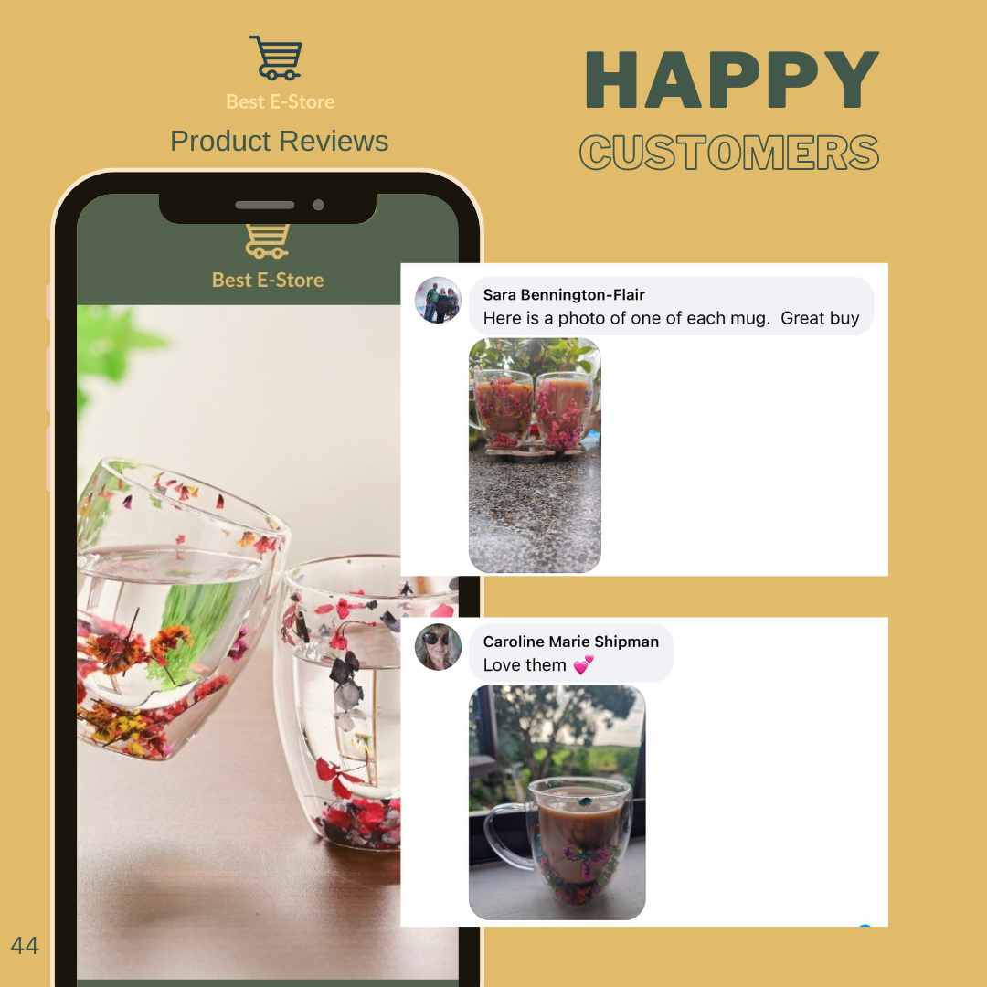 🌼 The Most Beautiful Glass Cups 🌼Handcrafted, Elegant & Gift-Worthy