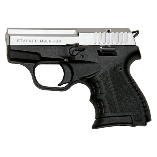 Stalker M906 Chrome Finish - 9mm Blank Firing Replica Zoraki Gun