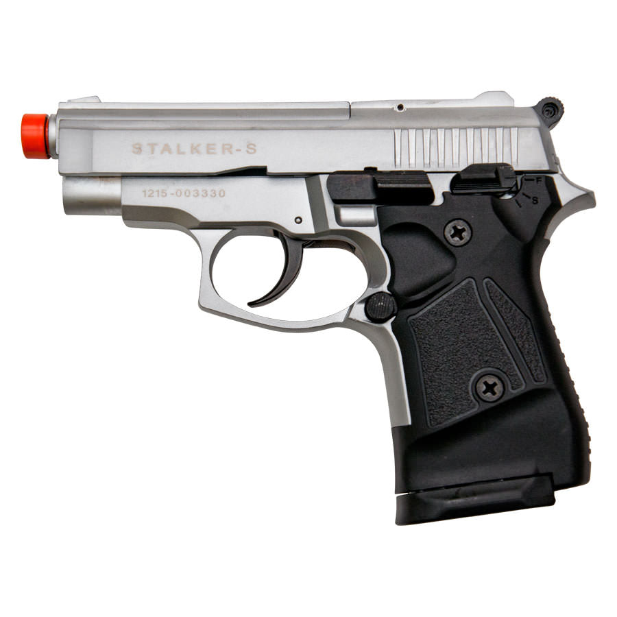 Stalker 914 Silver Finish - 9mm Blank Firing Replica Zoraki Gun