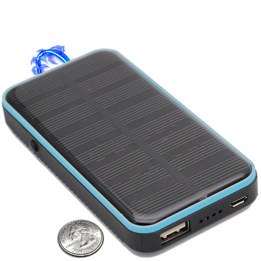 3 In 1 Solar Rechargeable Stun Gun, Flashlight & Power Bank