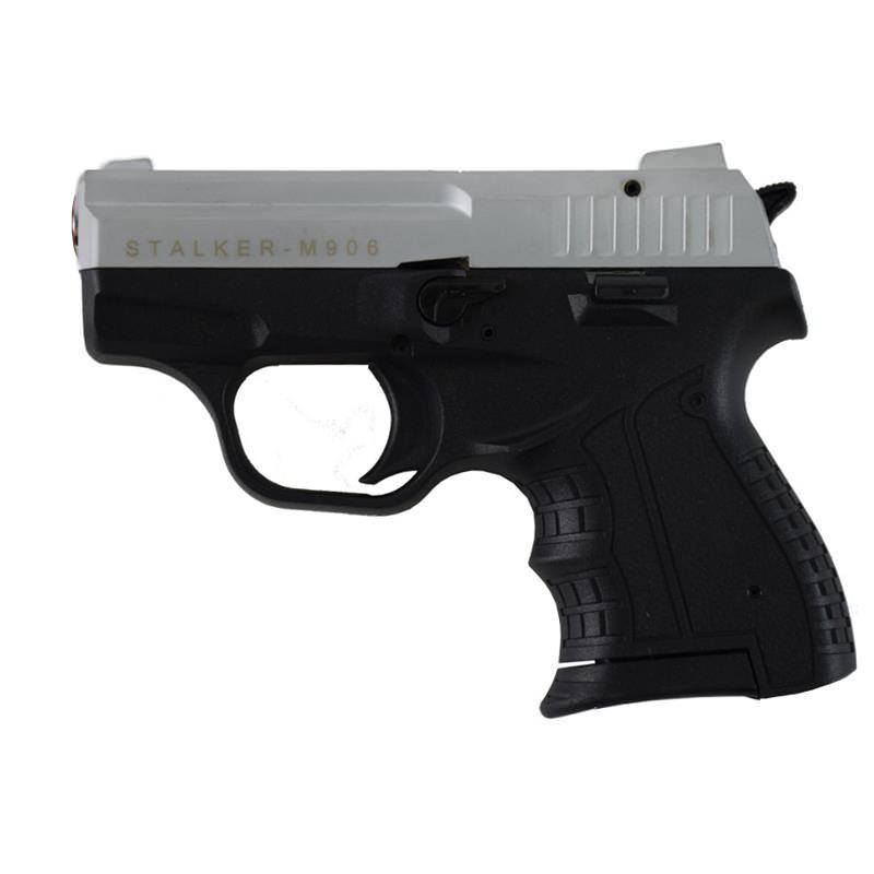 Stalker M906 Silver Finish - 9mm Blank Firing Replica Zoraki Gun