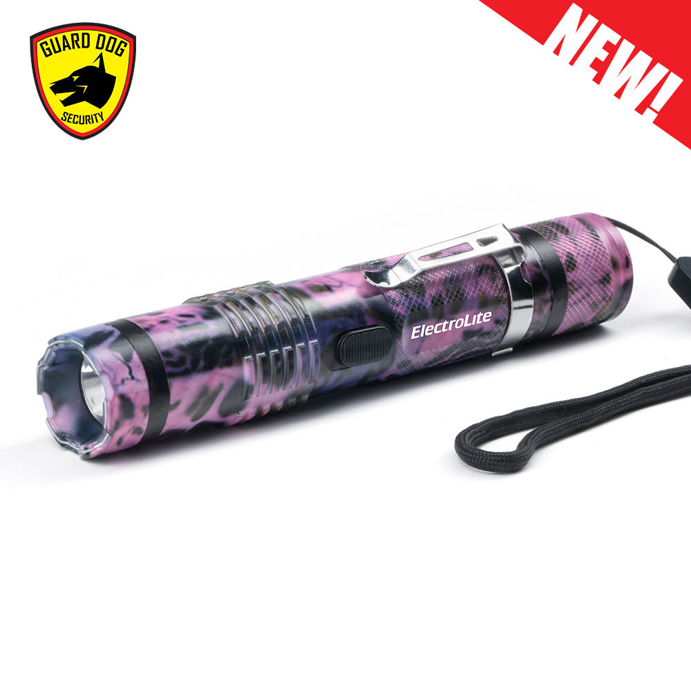 ElectroLite 140 Lumen Compact Tactical Flashlight Pinkout Stun Gun
