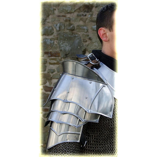 Steel Warrior Pauldrons Medieval Shoulder Functional Armor Set