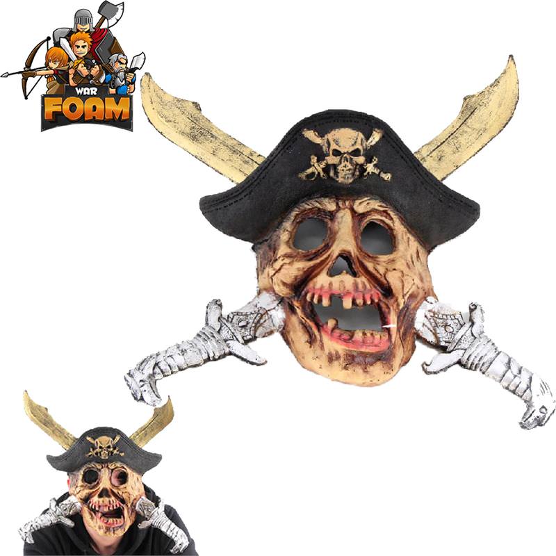 Pirate Treasure Skull Crossed Swords Hat Mask For Cosplay Halloween Masquerade - TOPHATTER'S ARMORY DEALS
