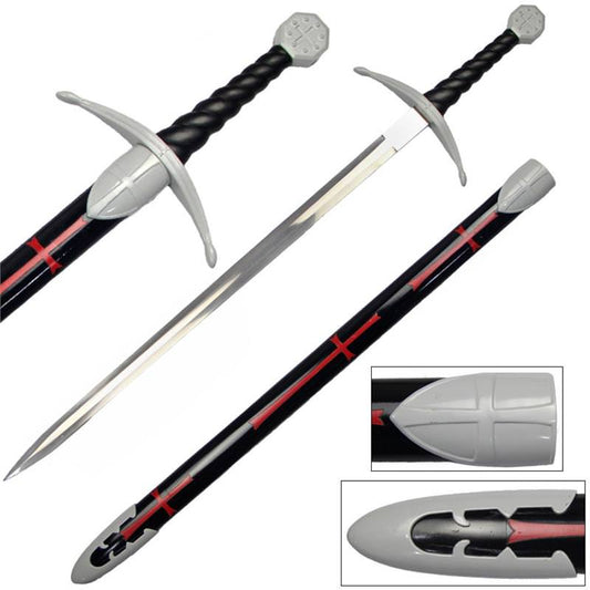 Knights Templar Medieval Sword With Scabbard