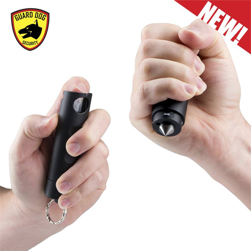 Harm & Hammer Spiked Pepper Spray Black Glass Breaker Combo Punch - TOPHATTER'S ARMORY DEALS