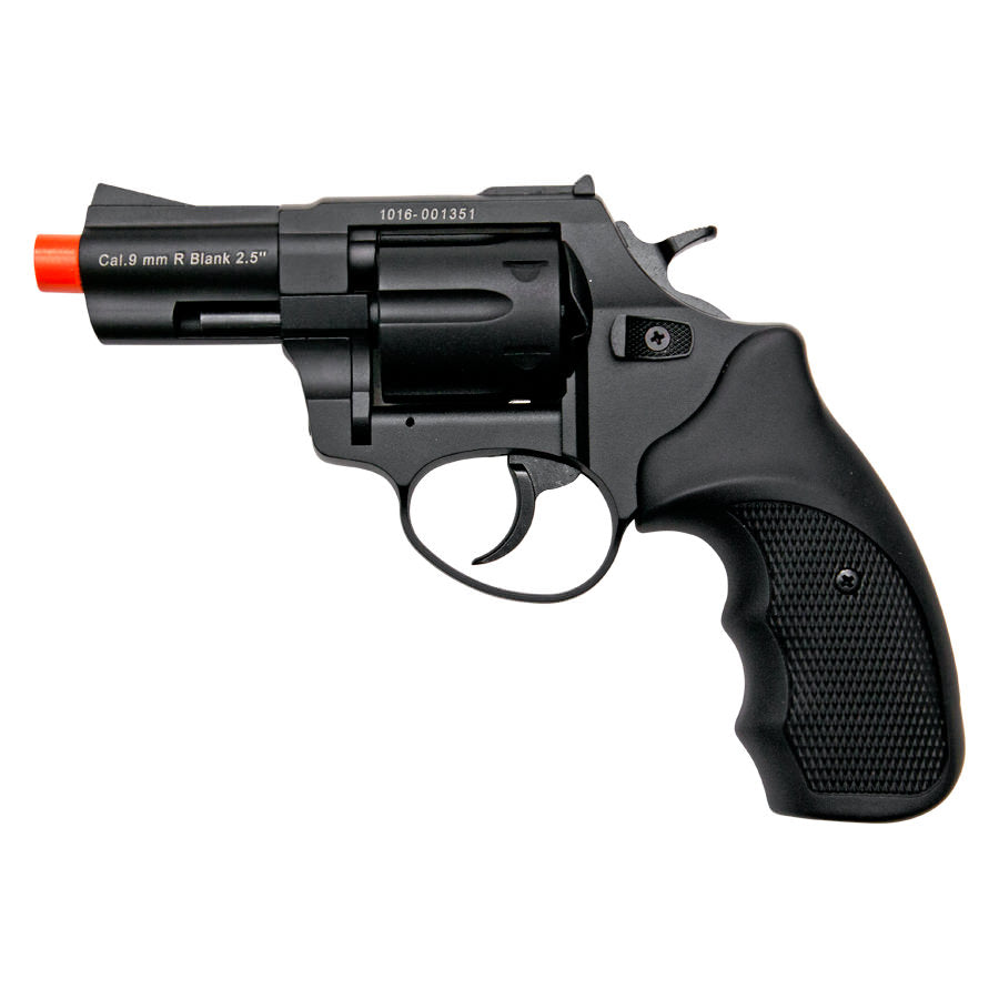 Zoraki R1 2.5" Barrel Revolver Black Finish - 9mm Front Firing Blank Gun - TOPHATTER'S ARMORY DEALS