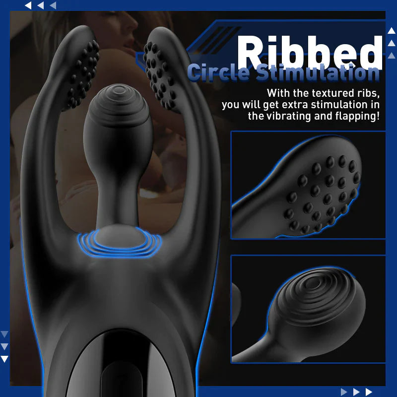 KRANICH 10 Patting & 10 Vibrating Male Vibrating Glans Trainer Stimulator
