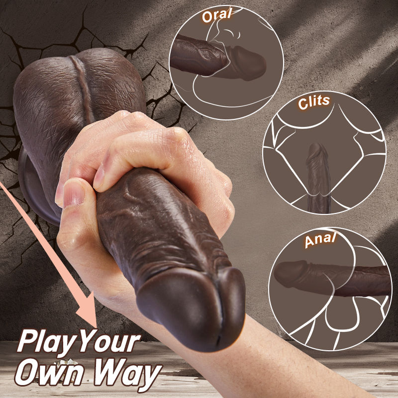 【Add to Cart & Order — Free Lube Included】Wilson - 8.7 Inch Remote Control 5 Thrusting 10 Vibrating Rotating Dildo
