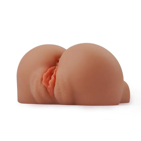 3.25lb Sex Proficient Rounded Butt Lustful Labia Realistic Masturbator in Sexy Brown