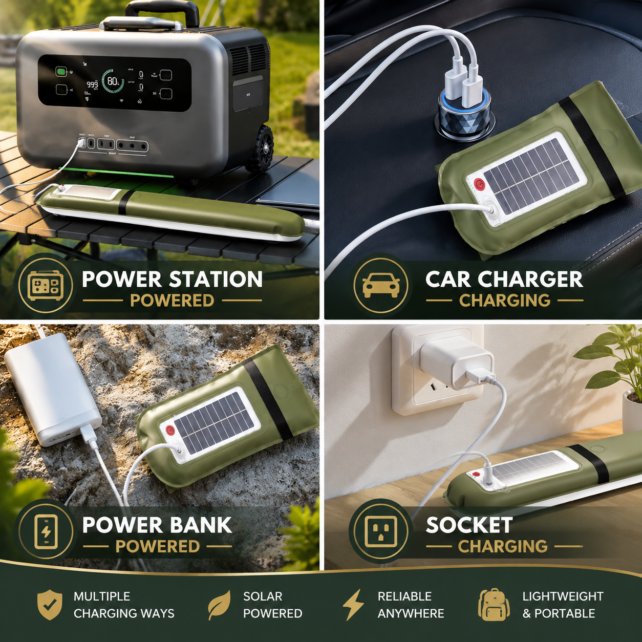 Solar Inflatable Camping Light for Off-Grid Adventures & Confident Outdoor Living
