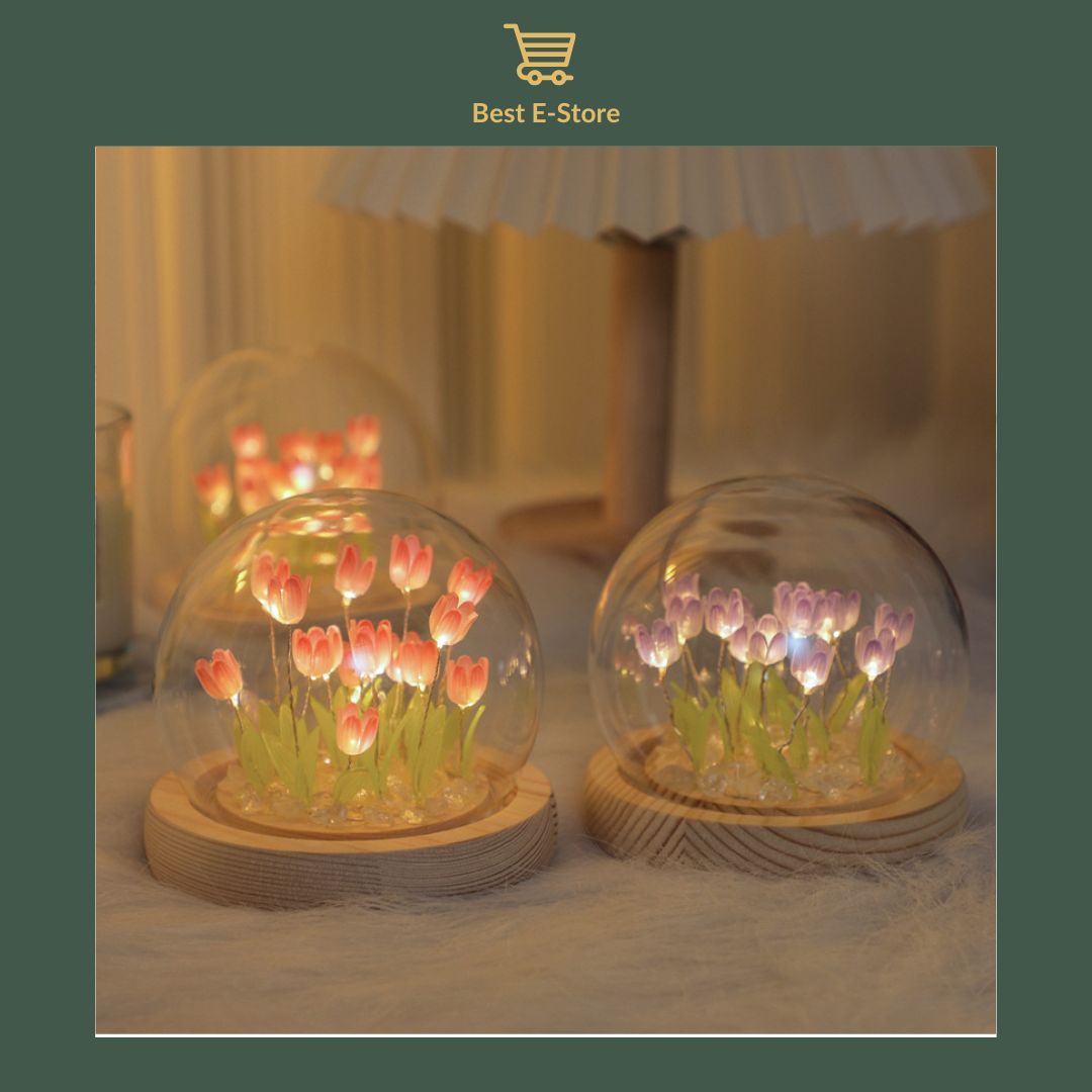 ✨ Enchanting Tulip Lamp: Cozy Ambiance & Perfect Gift Idea
