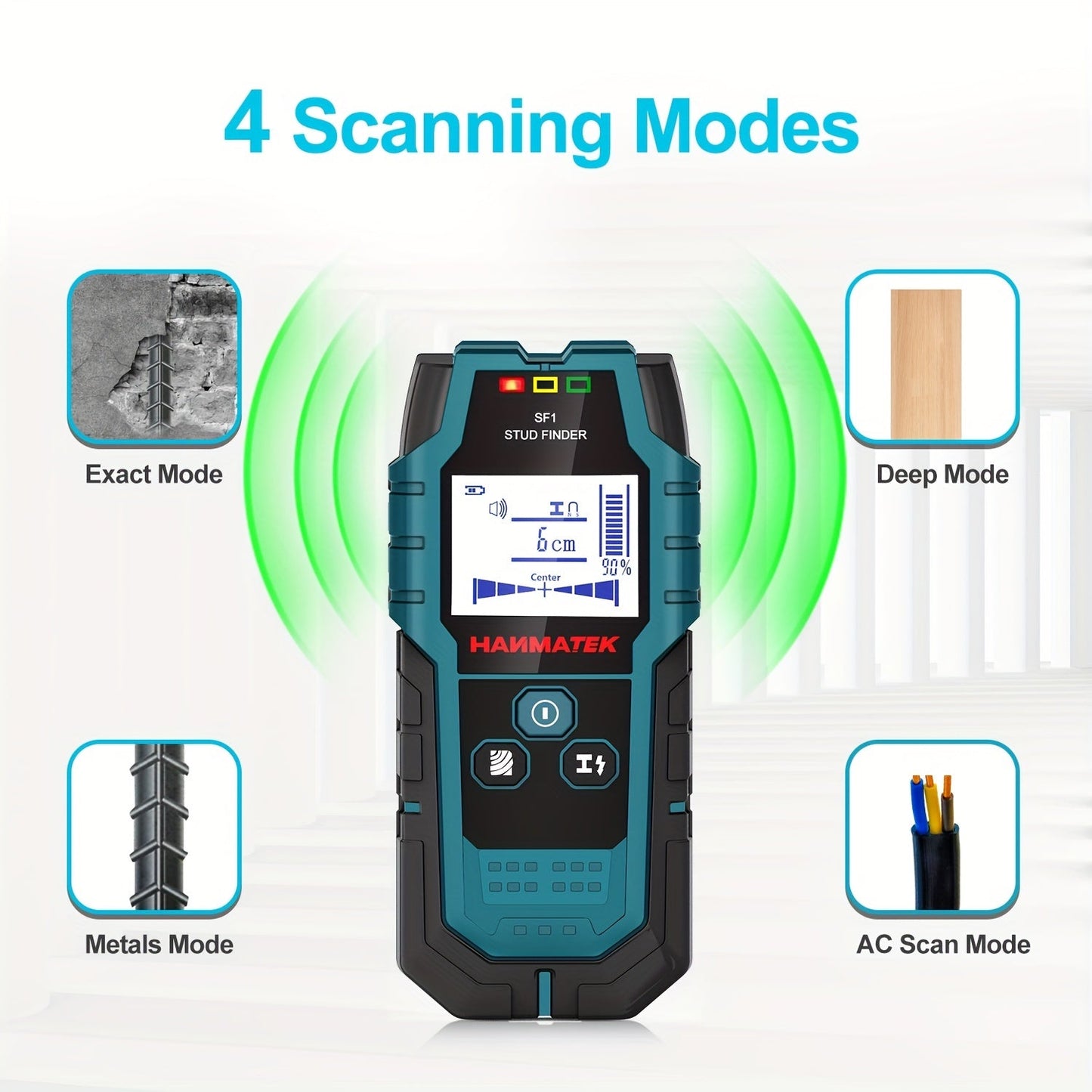 5-in-1 Wall Scanner Stud Sensor Locator