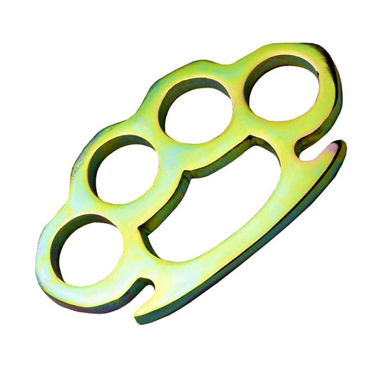 Heavy Duty Rainbow Finish Knuckle Paperweight