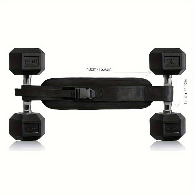 Weighted Waist Trainer Belt - Adjustable Resistance(Black)