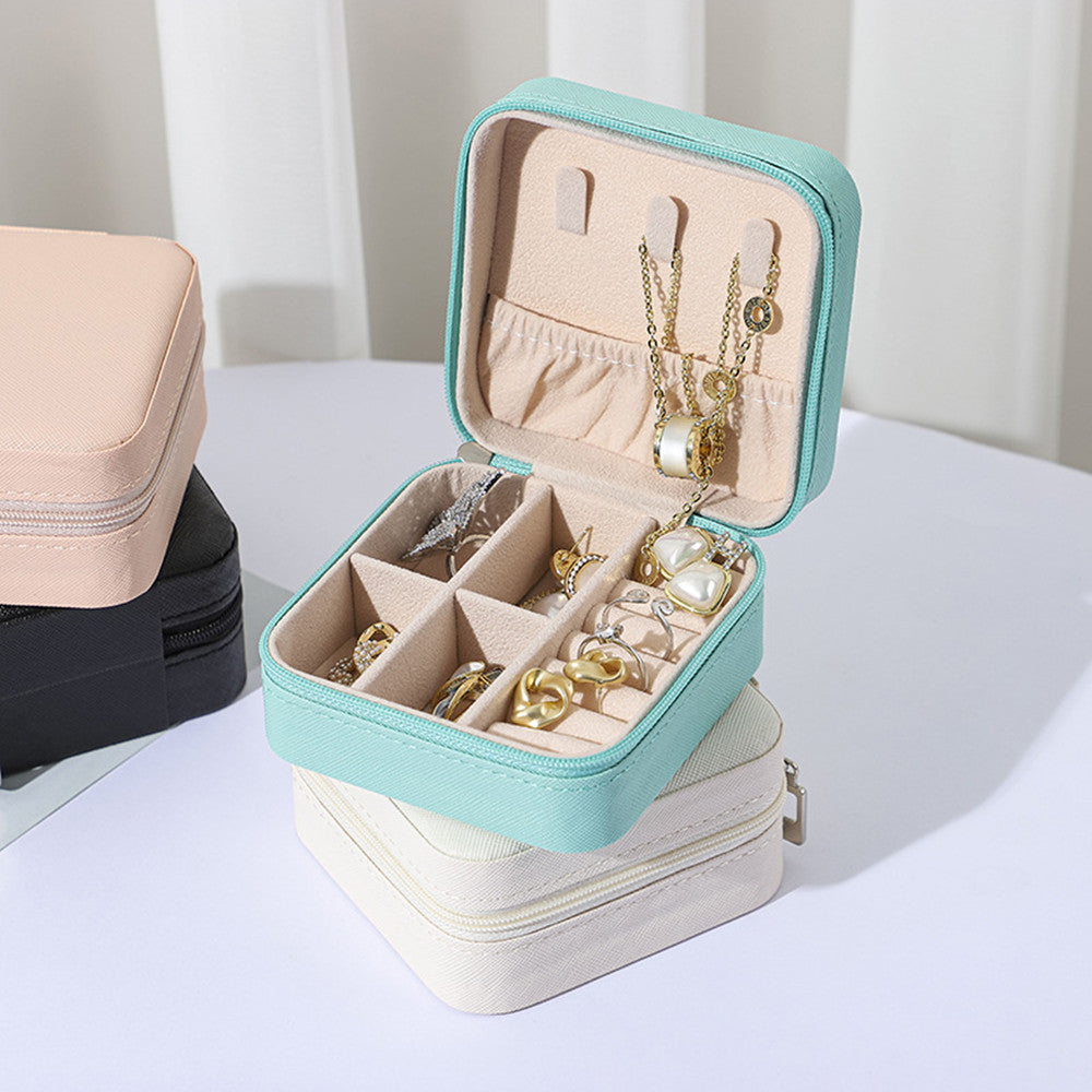 Elegant Mini Jewelry Case in Multiple Colors for Every Style