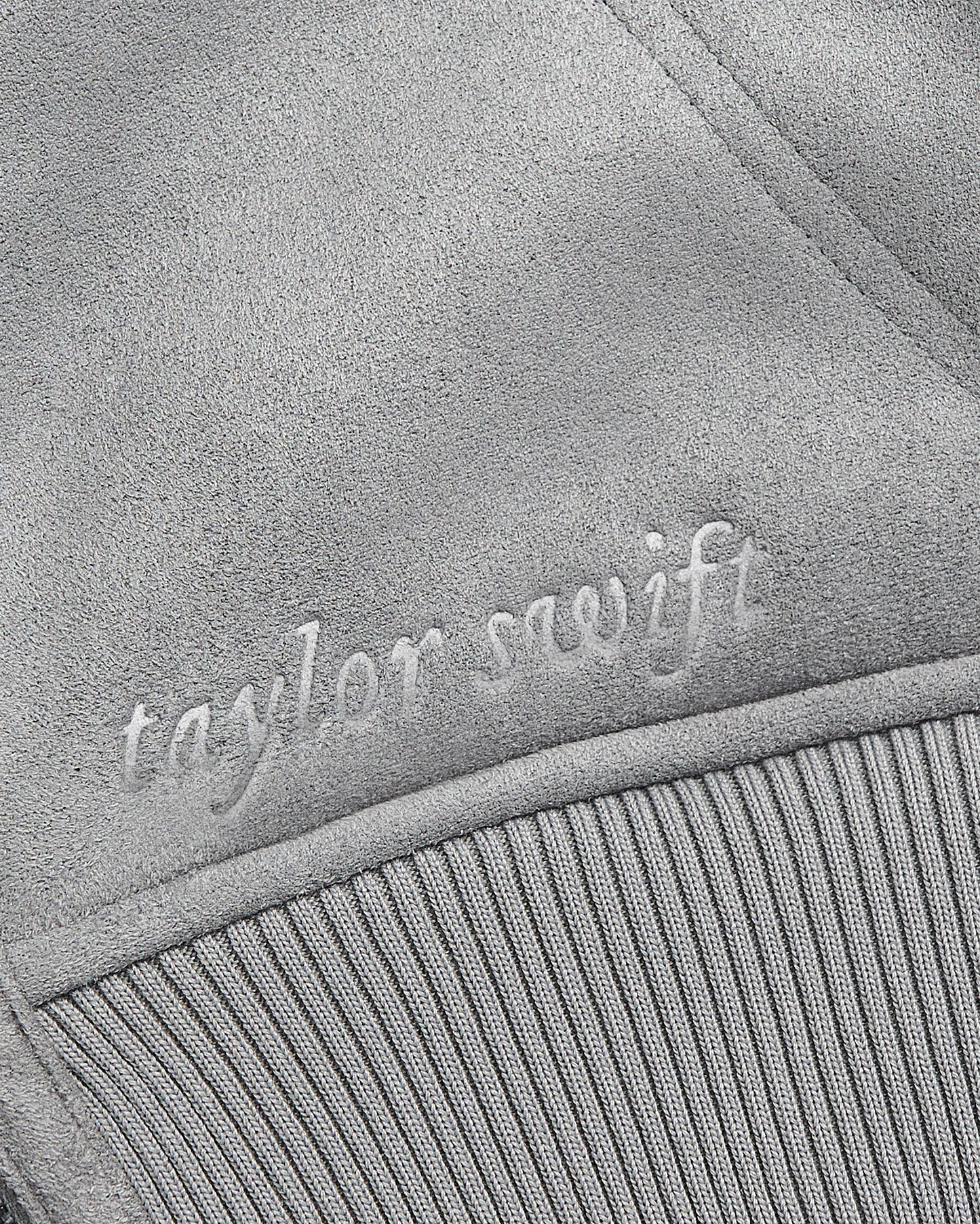 Folklore Album Gray Faux Shearling Jacket