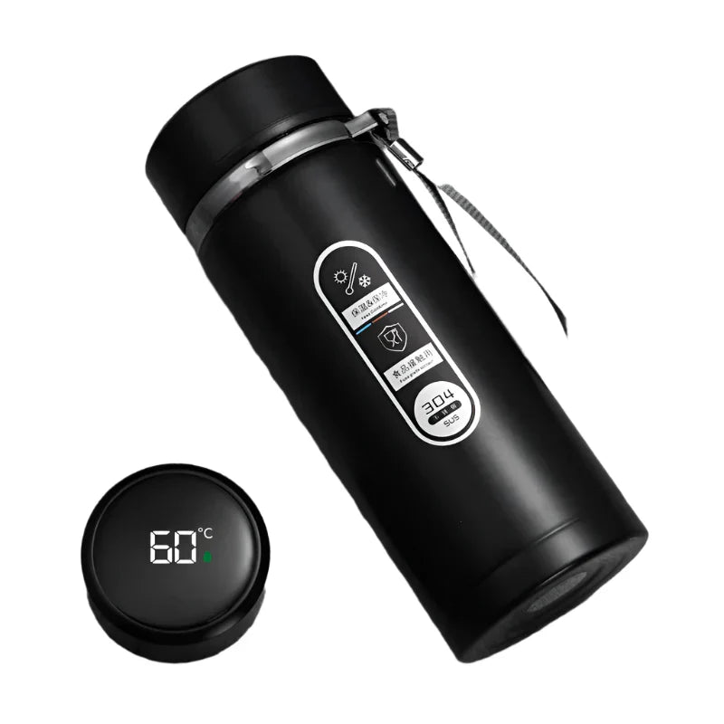 Thermos Bottle with LED Display Stainless Steel