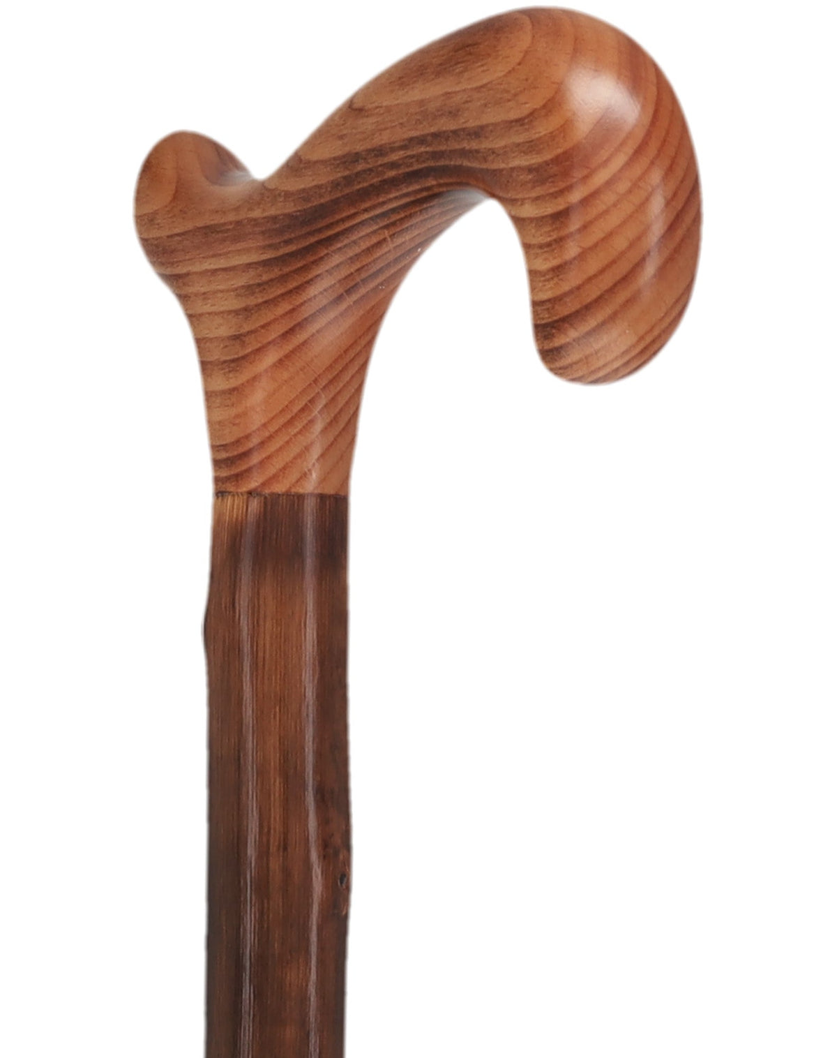 Classic Scorched Chestnut Derby Cane - Chestnut Shaft