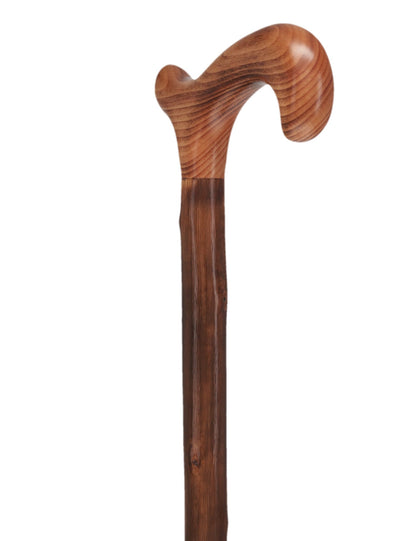 Classic Scorched Chestnut Derby Cane - Chestnut Shaft